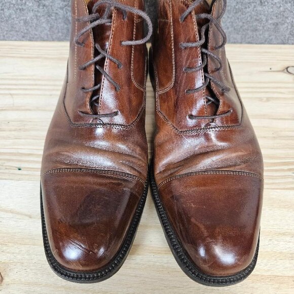 Johnston & Murphy Leather Cellini Chukka Boots Brown 9.5M - Picture 5 of 14